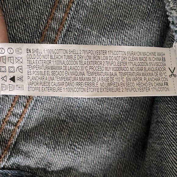 NWOT Life In Progress Hoodie Denim Jacket - Size Small - Picture 5 of 6